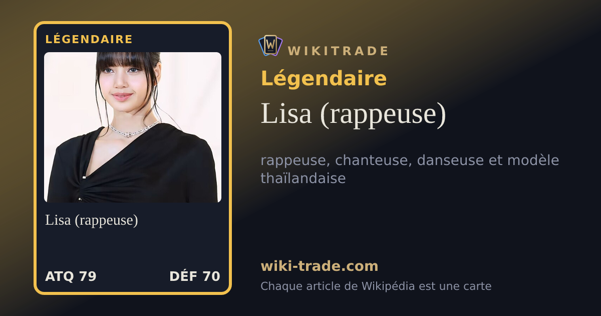 Lisa (rappeuse) — carte Légendaire