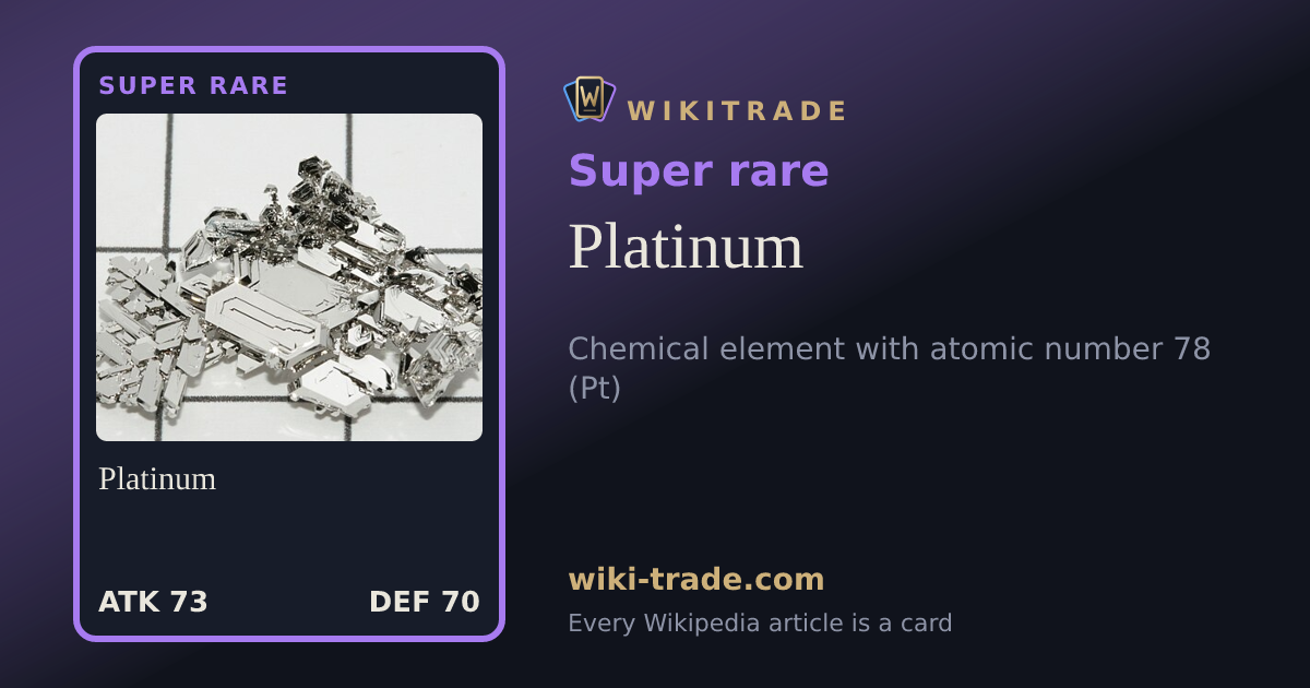 Platinum — Super rare card