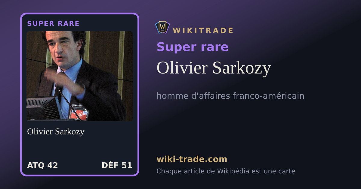 Olivier Sarkozy — carte Super rare