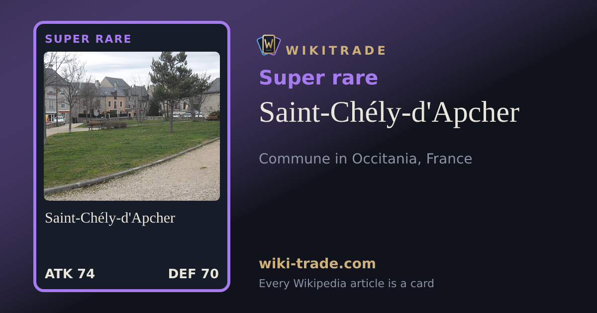 Saint-Chély-d'Apcher — Super rare card
