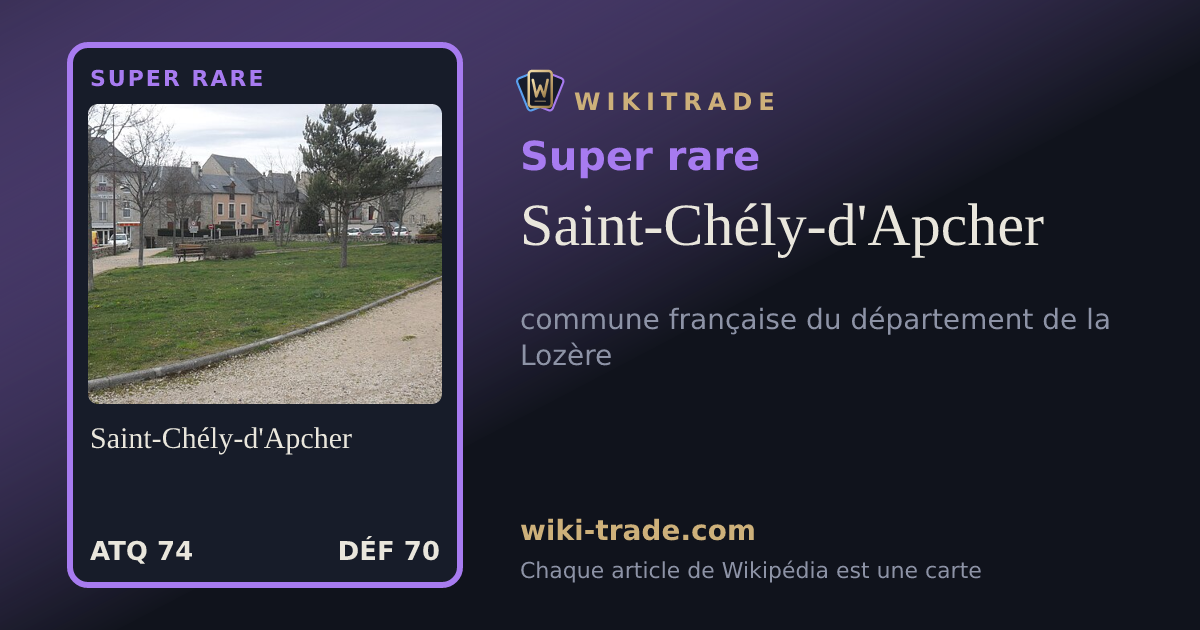 Saint-Chély-d'Apcher — carte Super rare