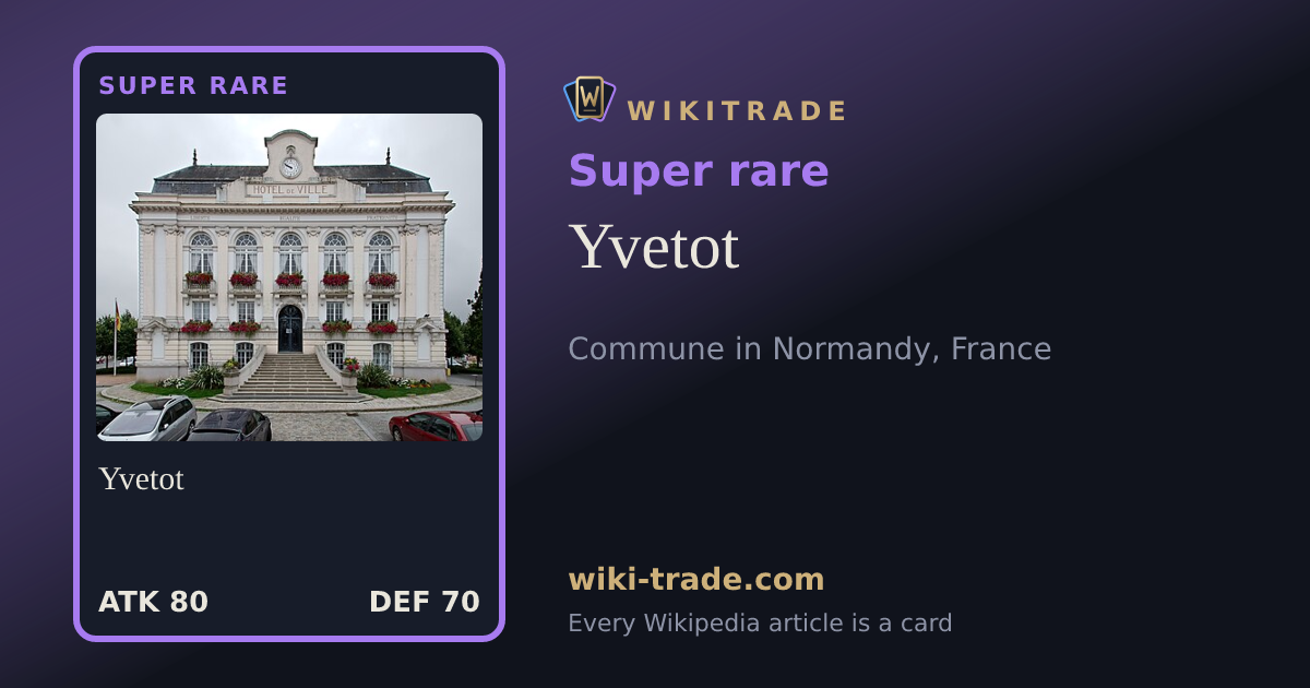 Yvetot — Super rare card