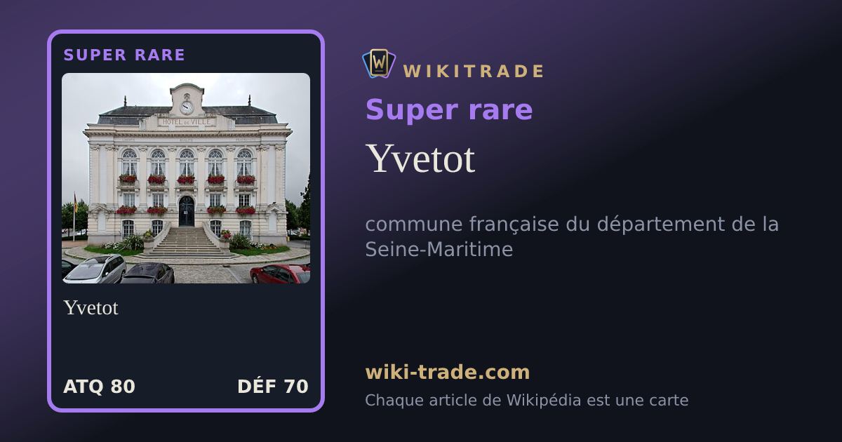 Yvetot — carte Super rare