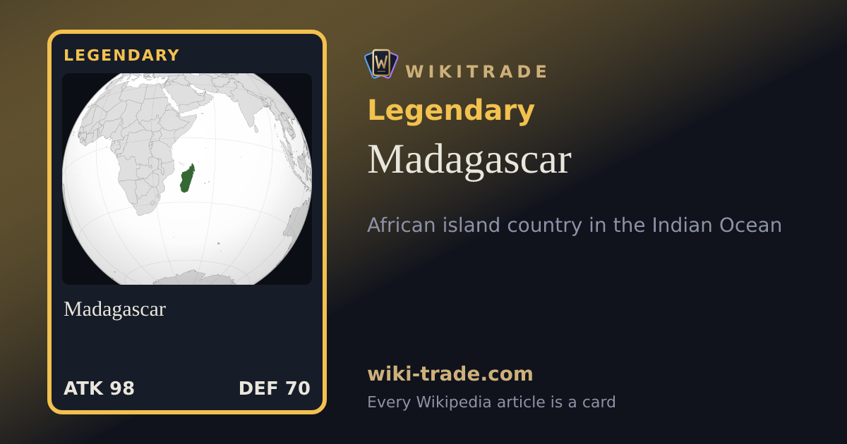 Madagascar — Legendary card