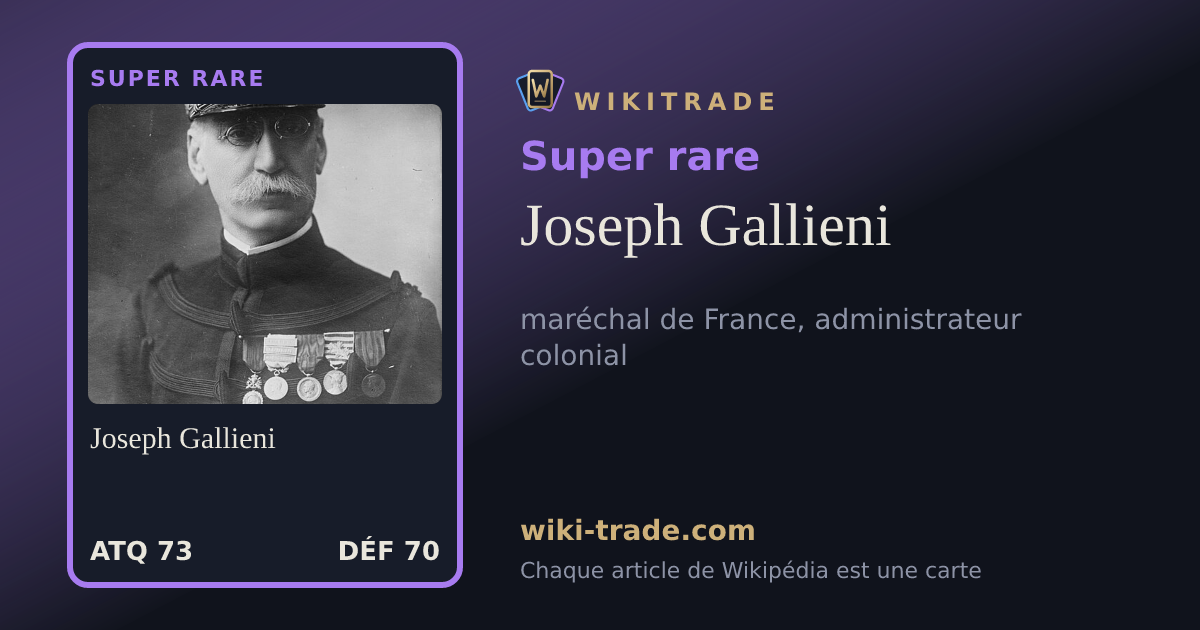 Joseph Gallieni — carte Super rare