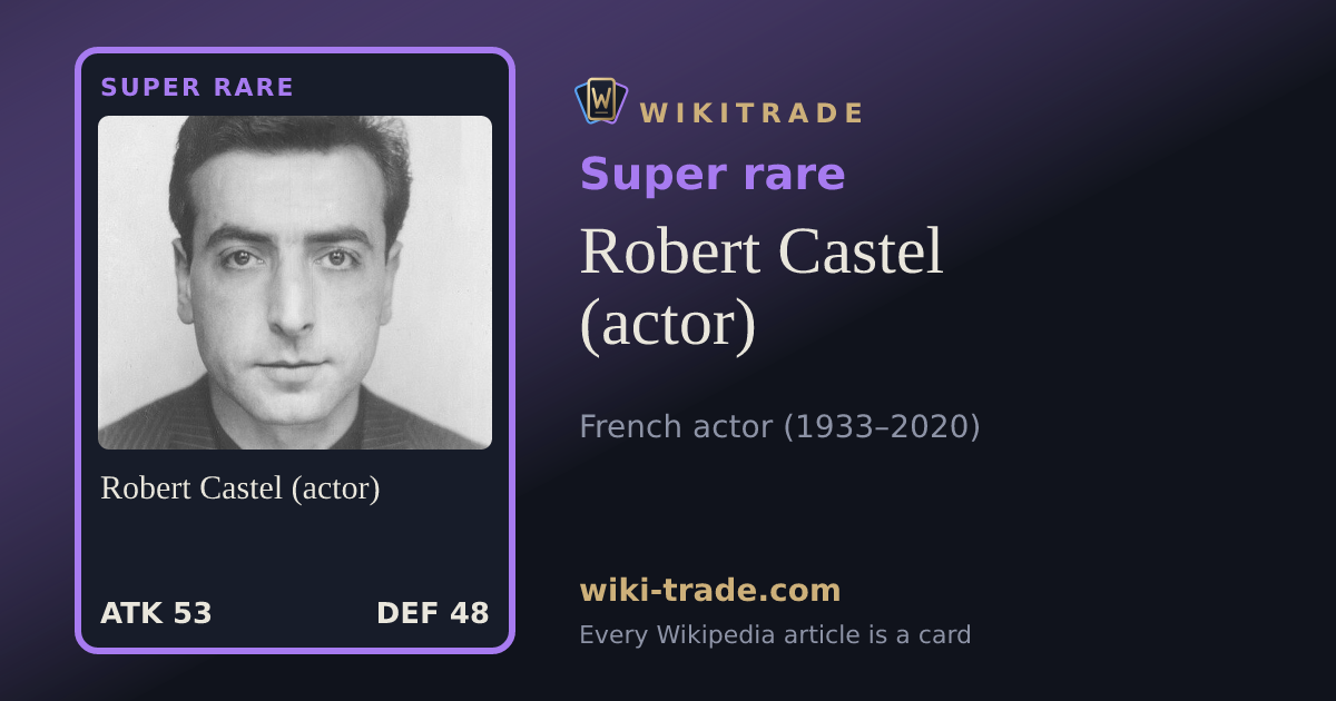 Robert Castel (actor) — Super rare card