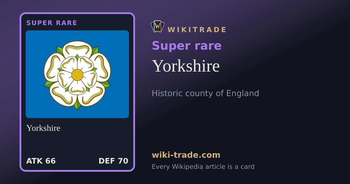 Yorkshire — Super rare card