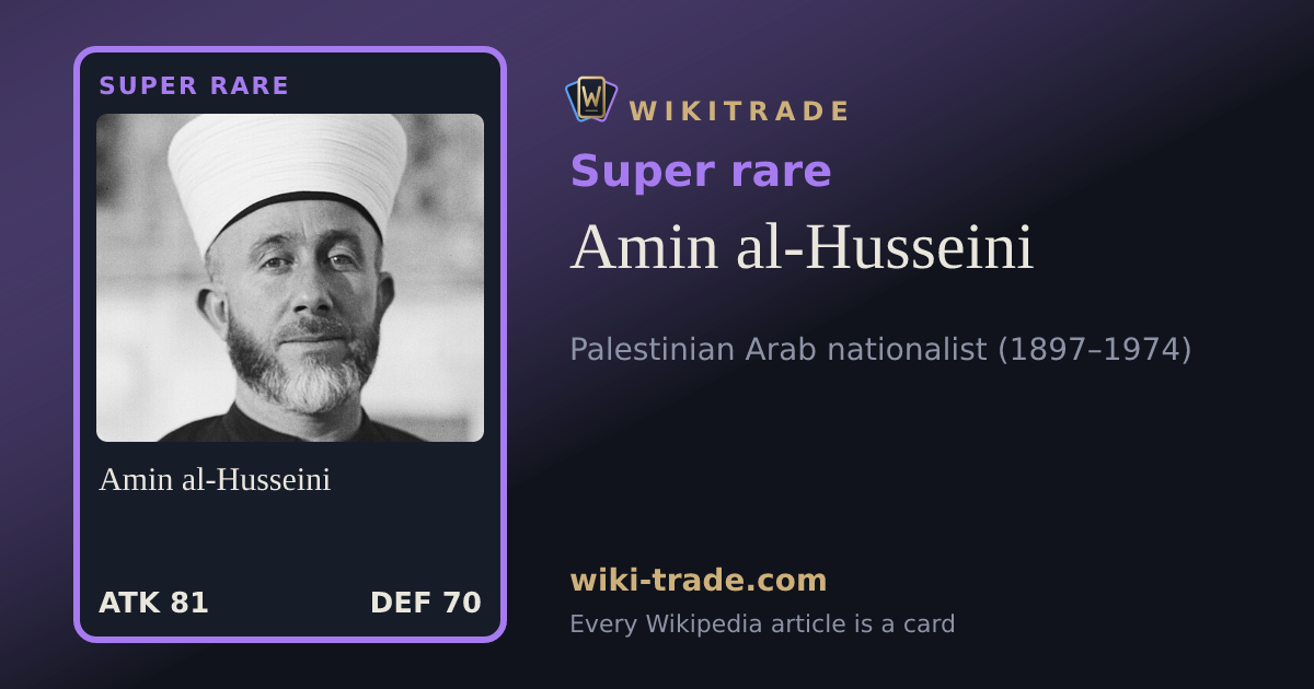 Amin al-Husseini — Super rare card