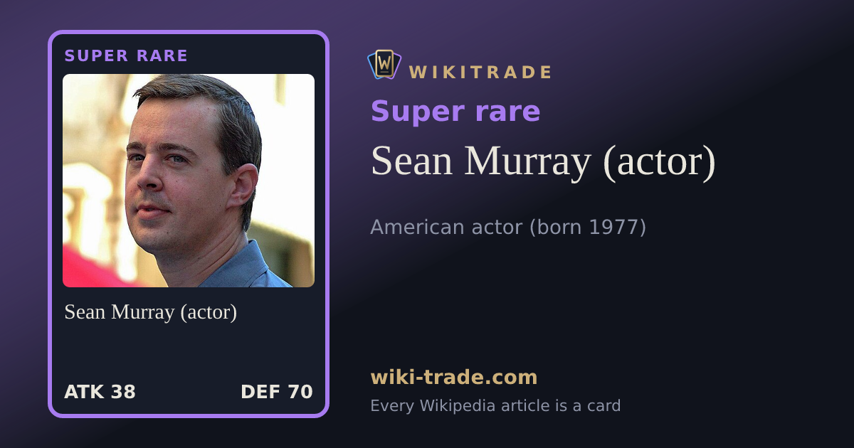 Sean Murray (actor) — Super rare card