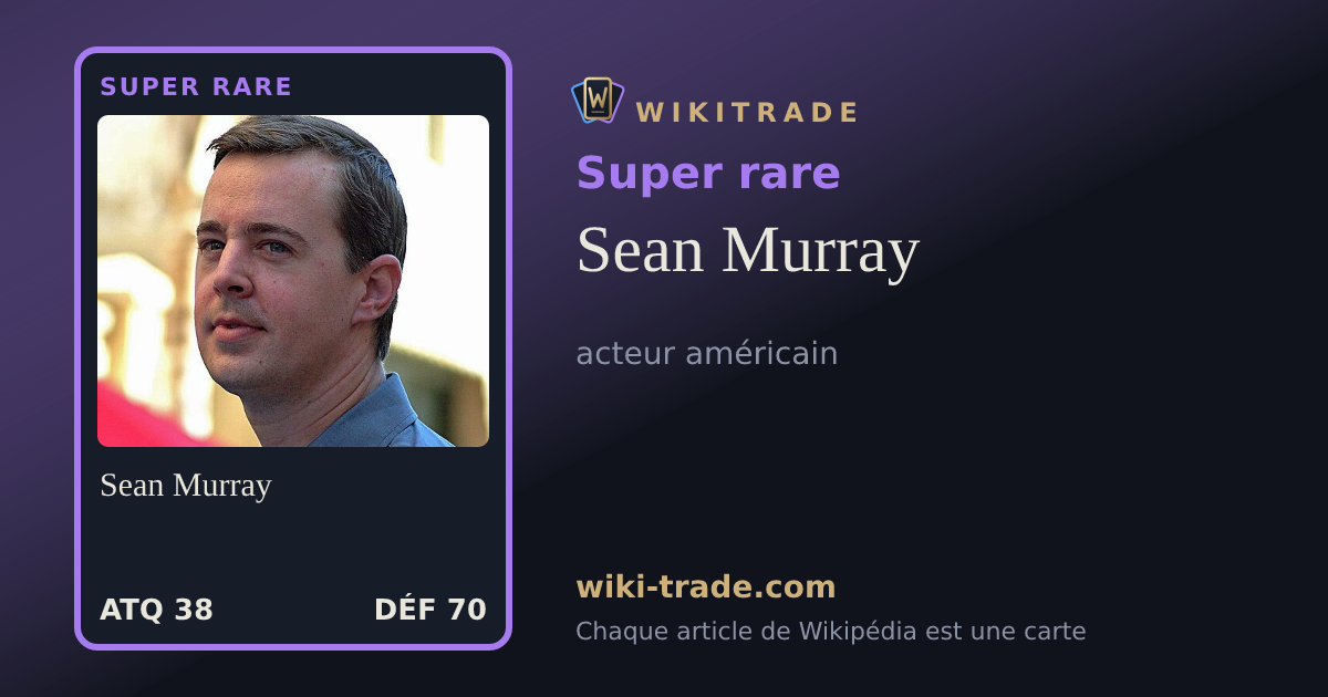 Sean Murray — carte Super rare