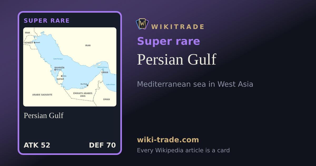 Persian Gulf — Super rare card