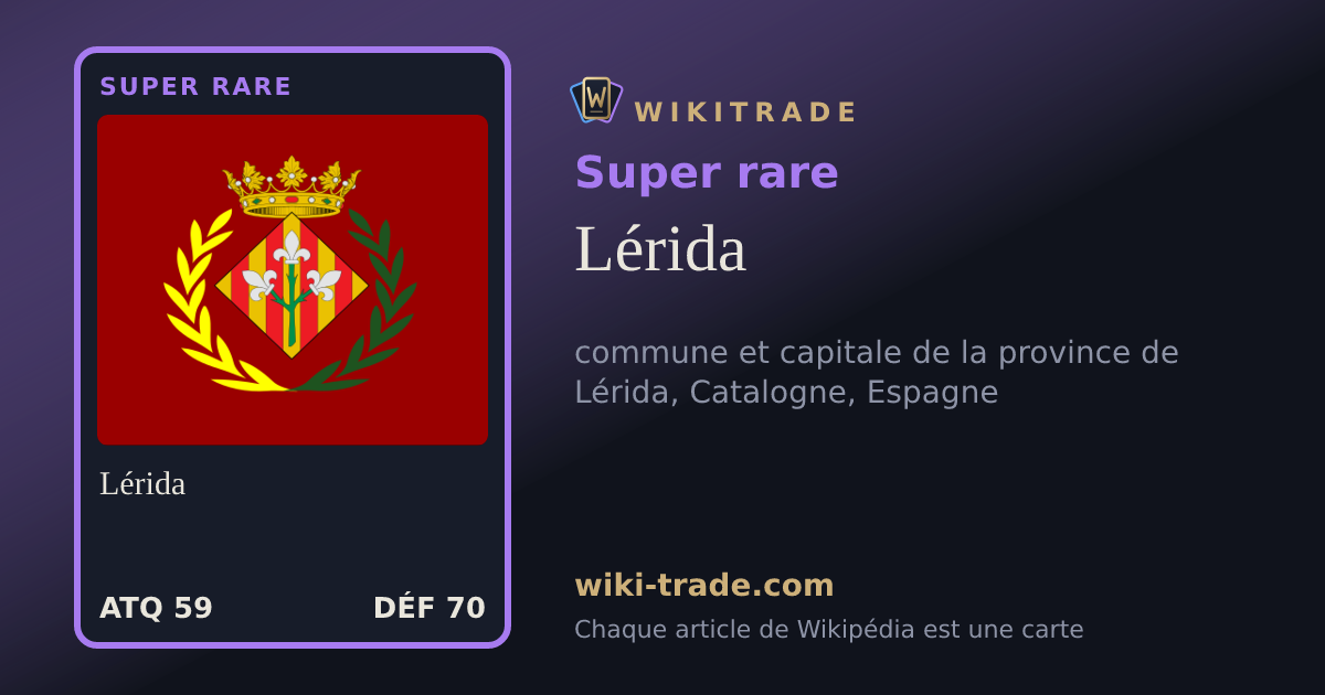 Lérida — carte Super rare