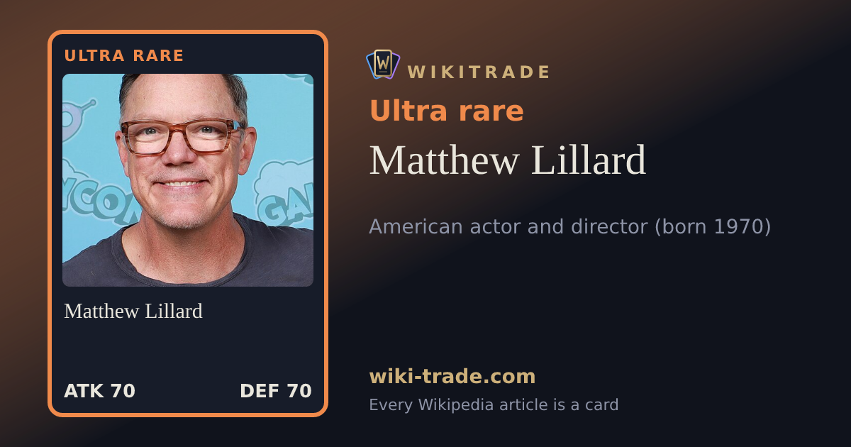 Matthew Lillard — Ultra rare card