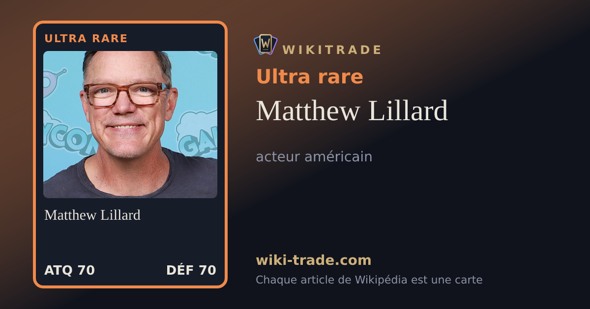 Matthew Lillard — carte Ultra rare