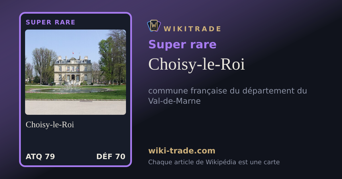 Choisy-le-Roi — carte Super rare