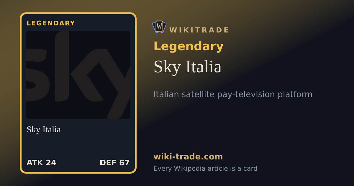 Sky Italia — Legendary card