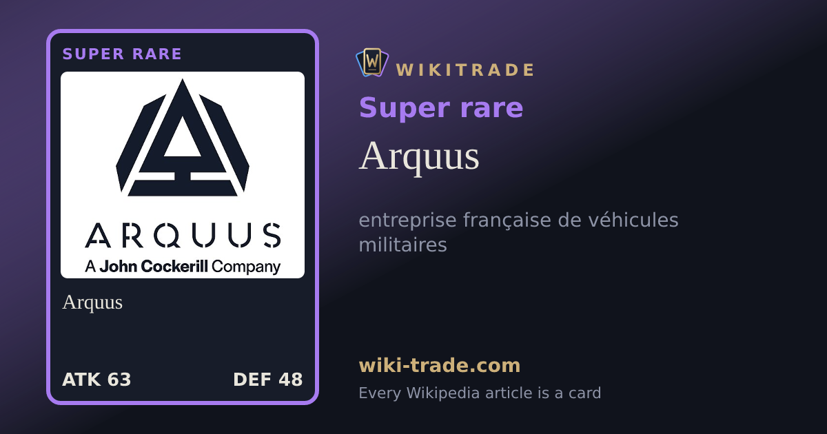 Arquus — Super rare card
