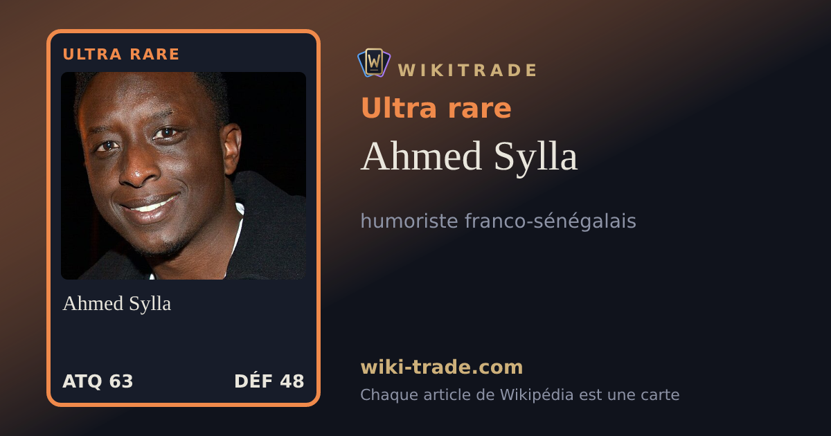 Ahmed Sylla — carte Ultra rare