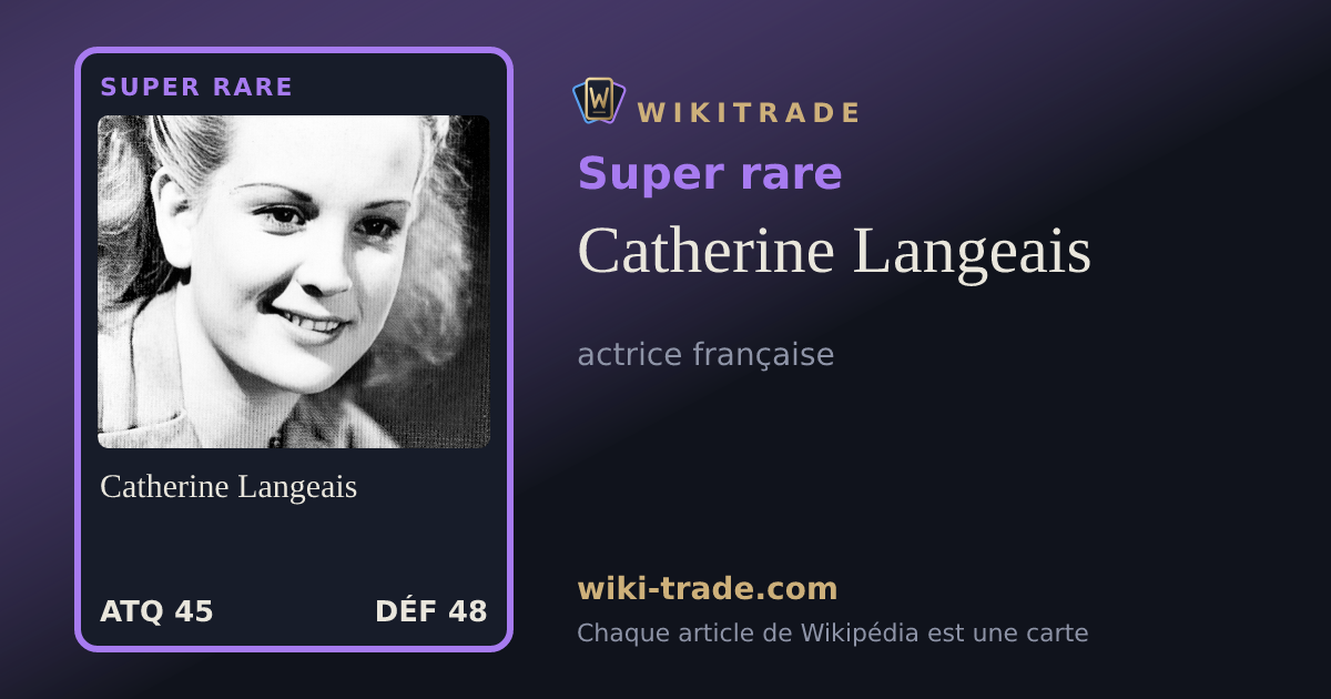 Catherine Langeais — carte Super rare