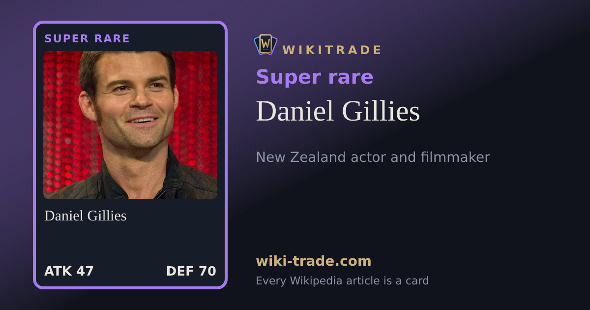 Daniel Gillies — Super rare card