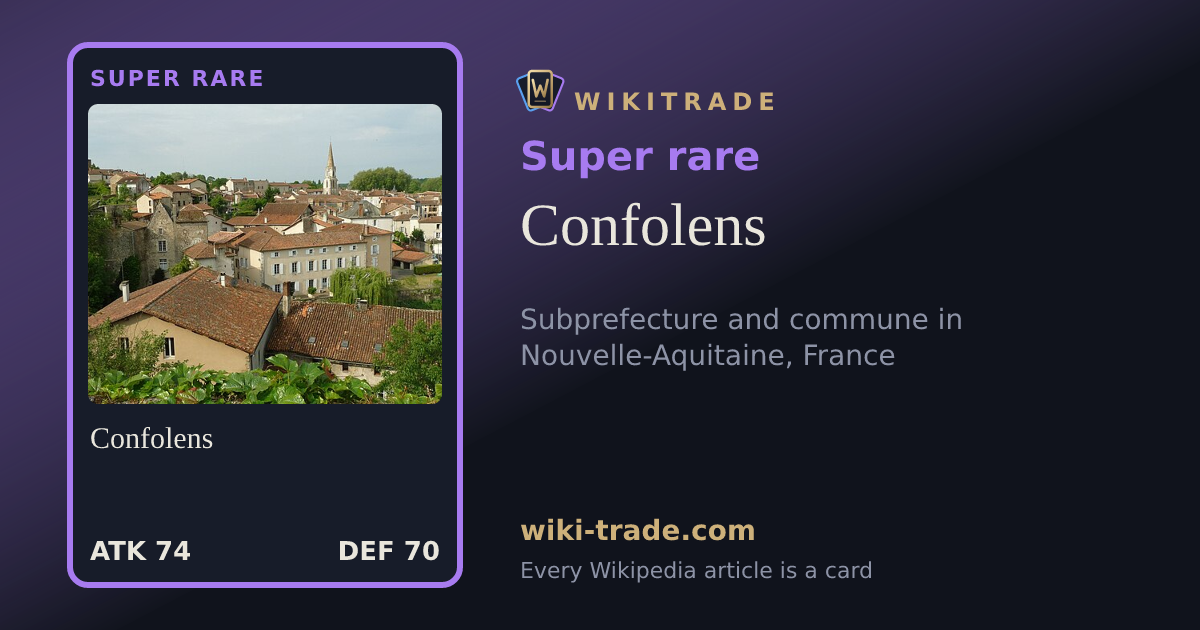 Confolens — Super rare card