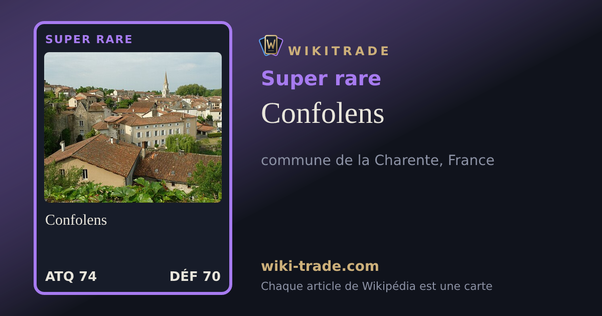 Confolens — carte Super rare