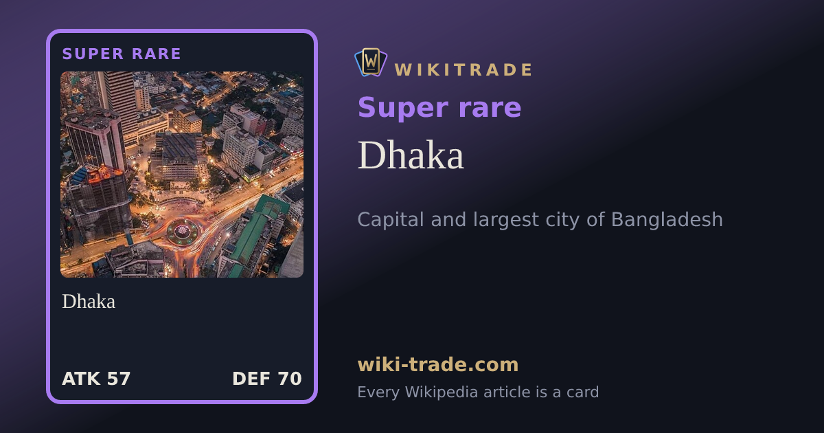 Dhaka — Super rare card