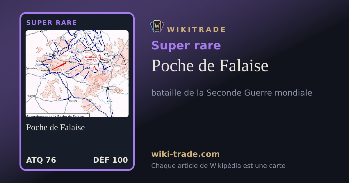 Poche de Falaise — carte Super rare