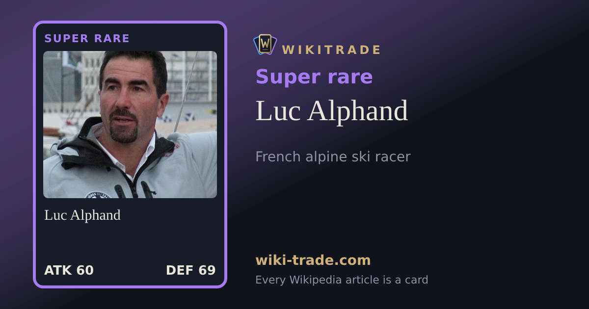 Luc Alphand — Super rare card