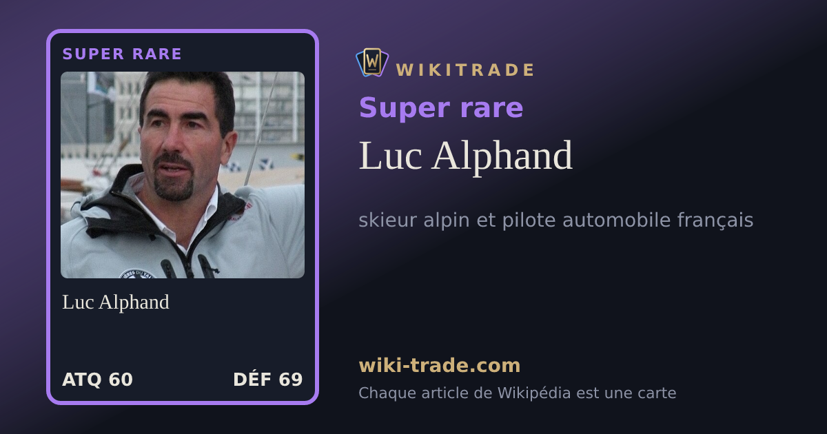 Luc Alphand — carte Super rare