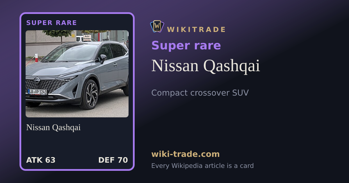 Nissan Qashqai — Super rare card