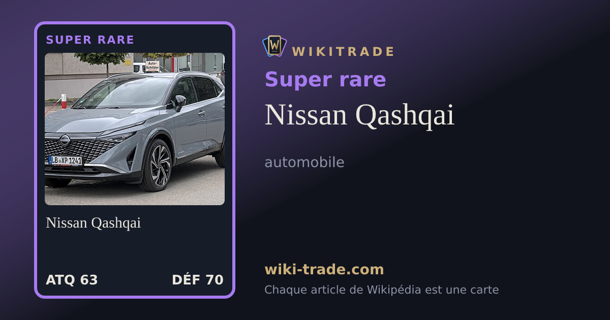 Nissan Qashqai — carte Super rare