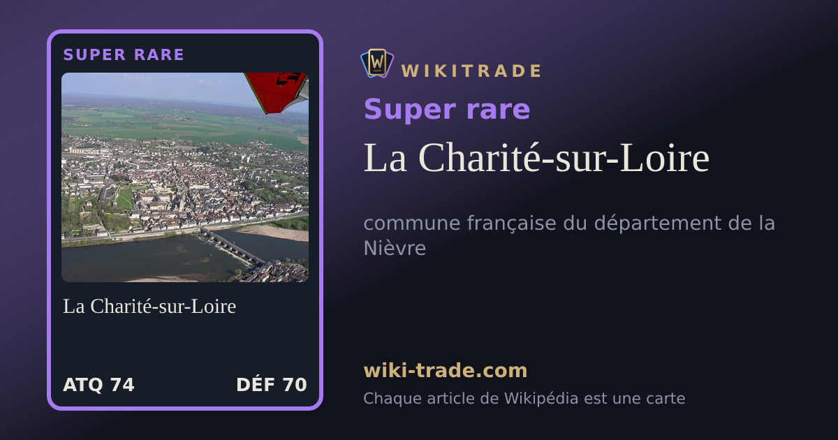 La Charité-sur-Loire — carte Super rare
