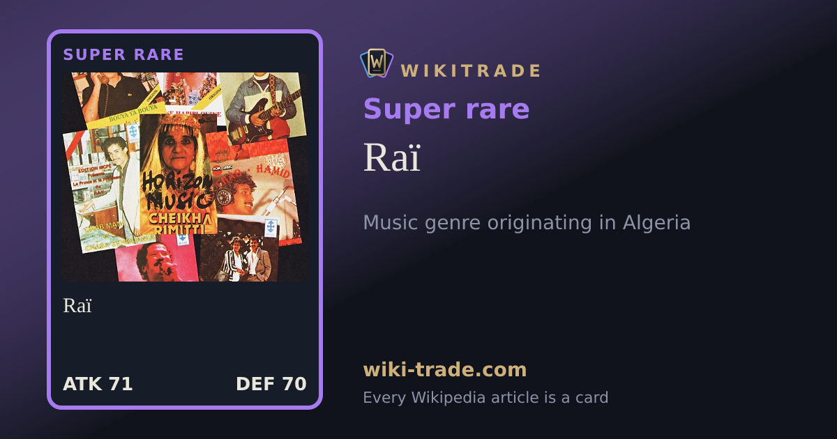 Raï — Super rare card