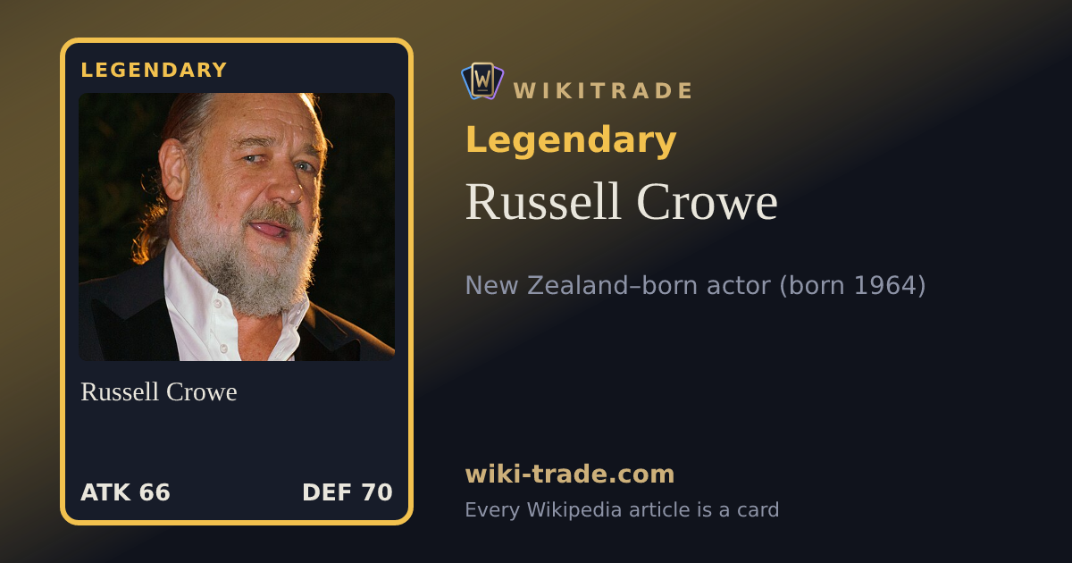 Russell Crowe — Legendary card