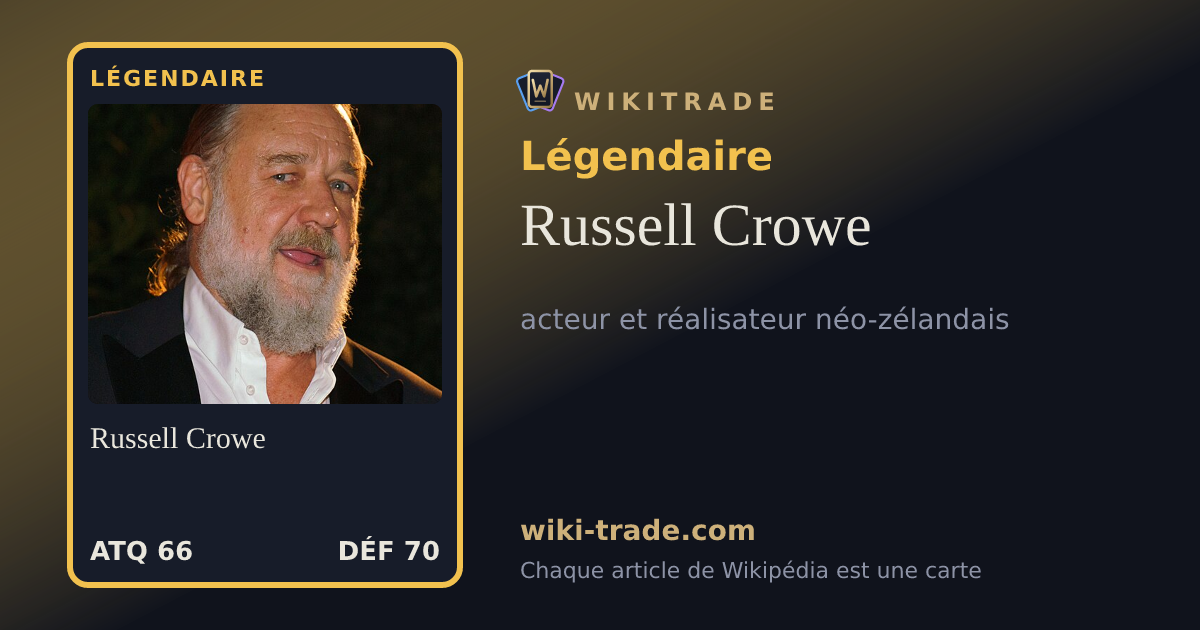 Russell Crowe — carte Légendaire