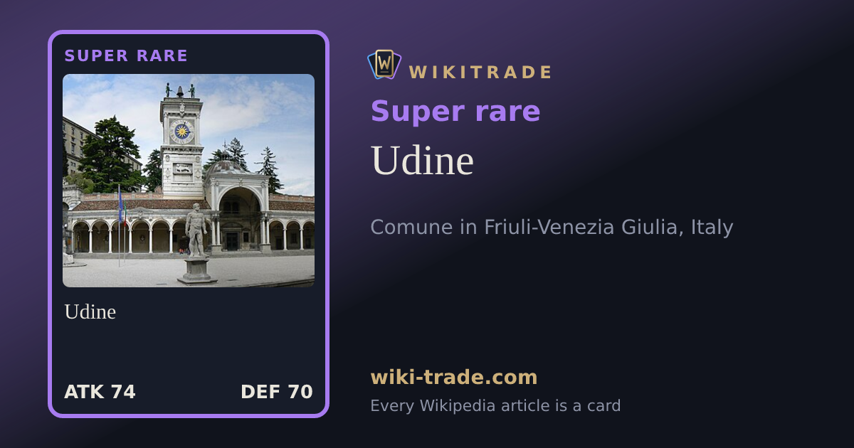 Udine — Super rare card