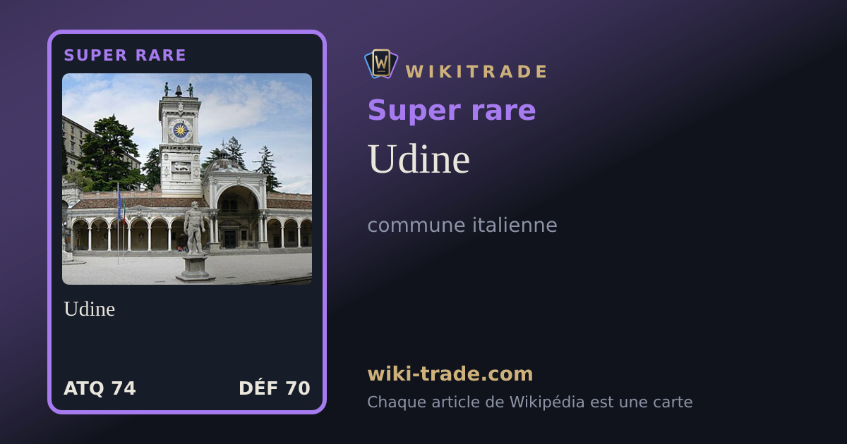 Udine — carte Super rare