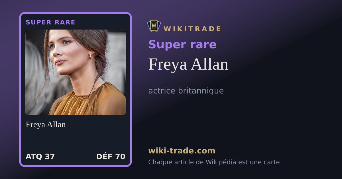 Freya Allan — carte Super rare