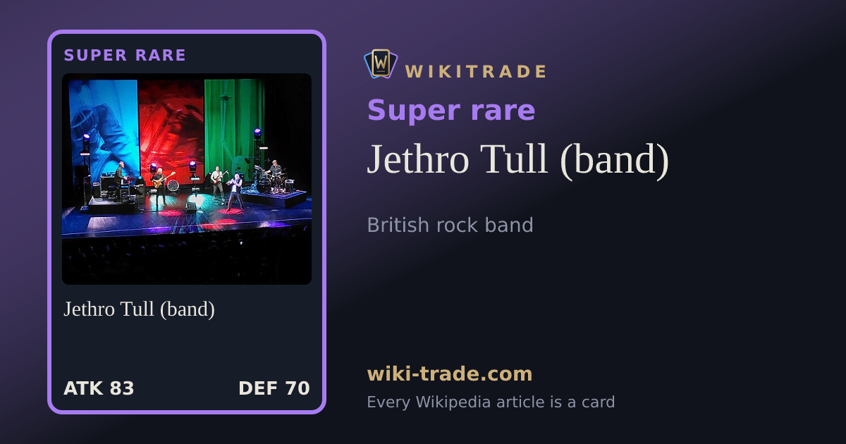 Jethro Tull (band) — Super rare card