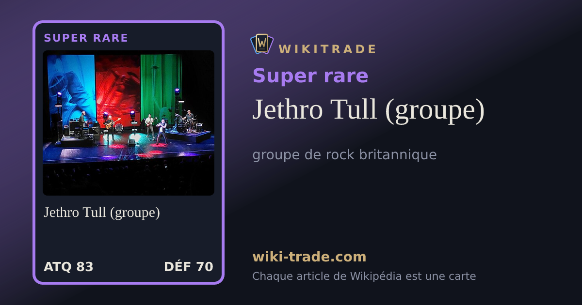 Jethro Tull (groupe) — carte Super rare