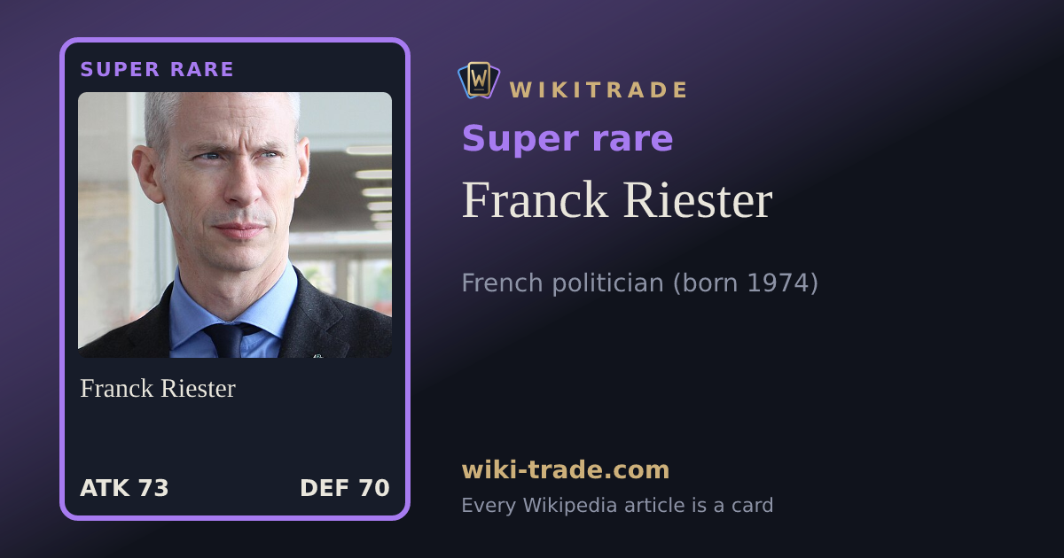 Franck Riester — Super rare card