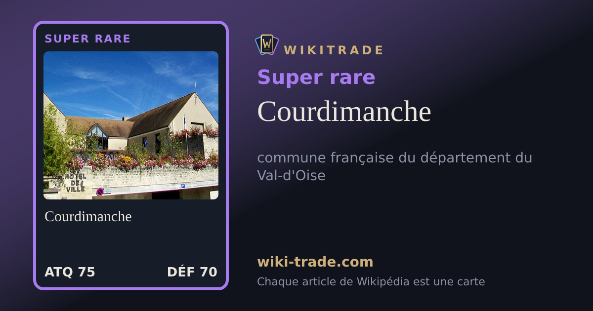 Courdimanche — carte Super rare