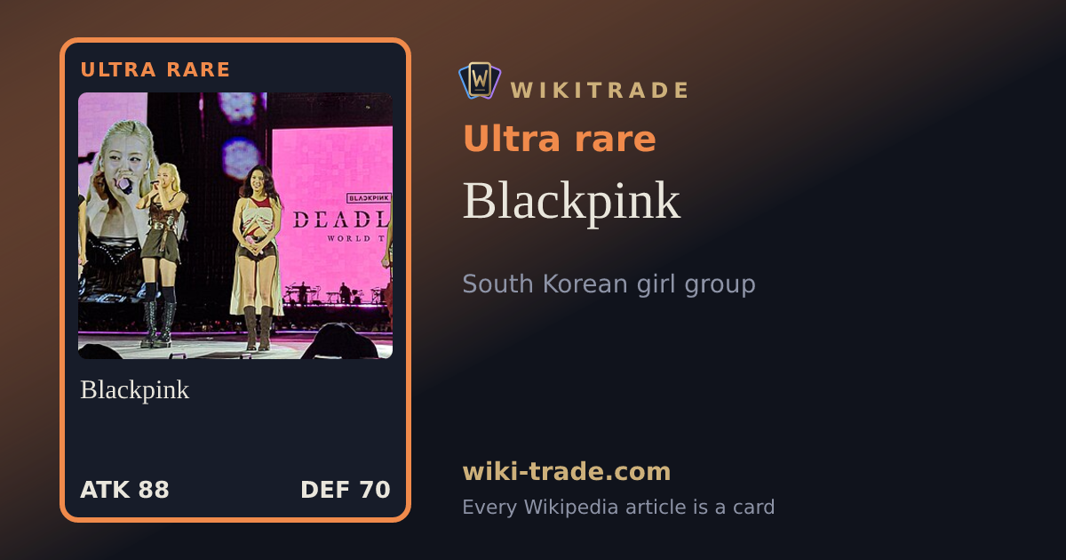 Blackpink — Ultra rare card