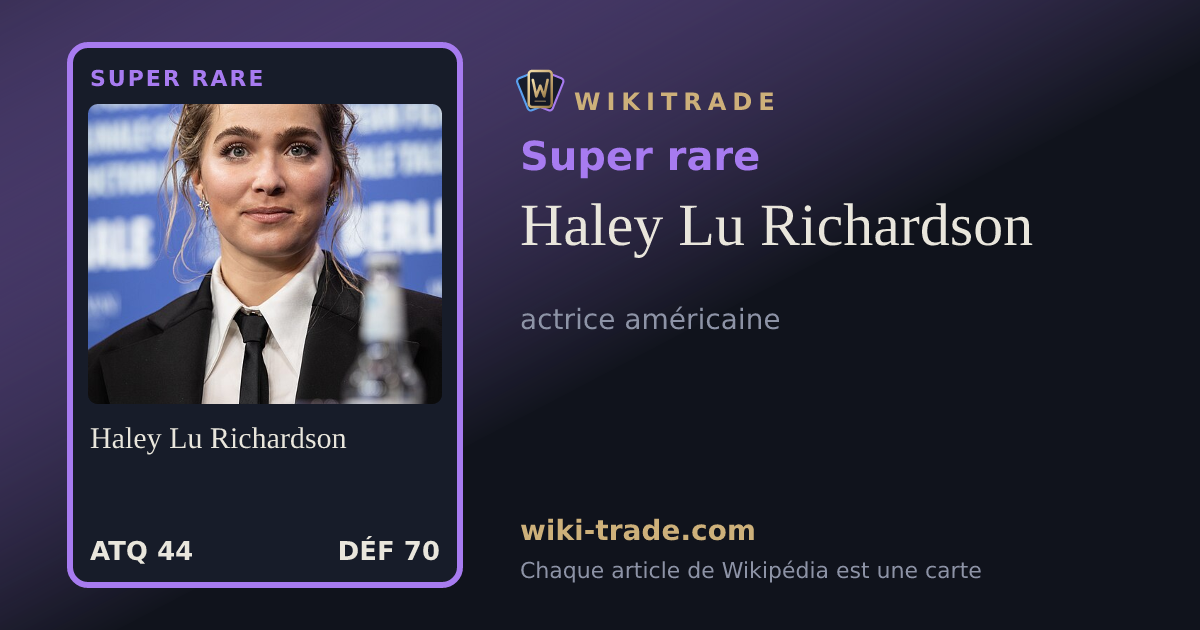 Haley Lu Richardson — carte Super rare