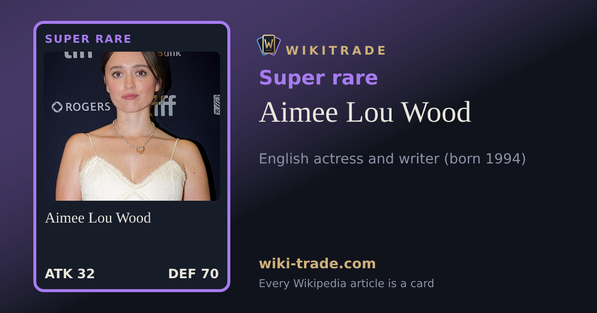 Aimee Lou Wood — Super rare card
