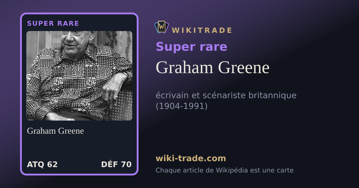 Graham Greene — carte Super rare
