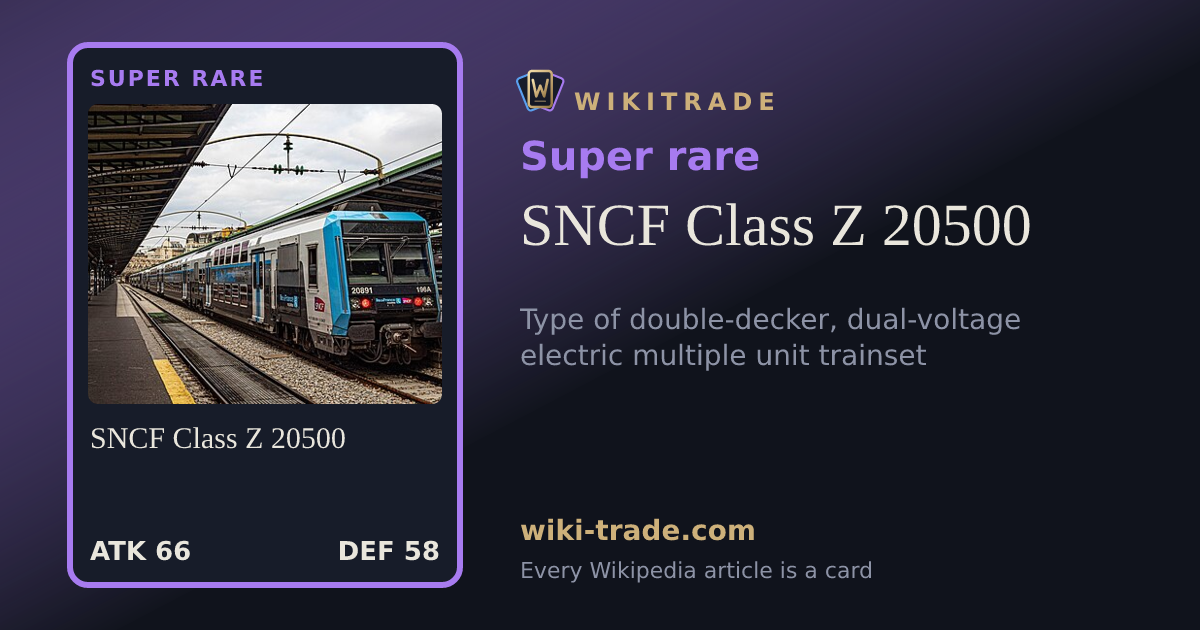 SNCF Class Z 20500 — Super rare card