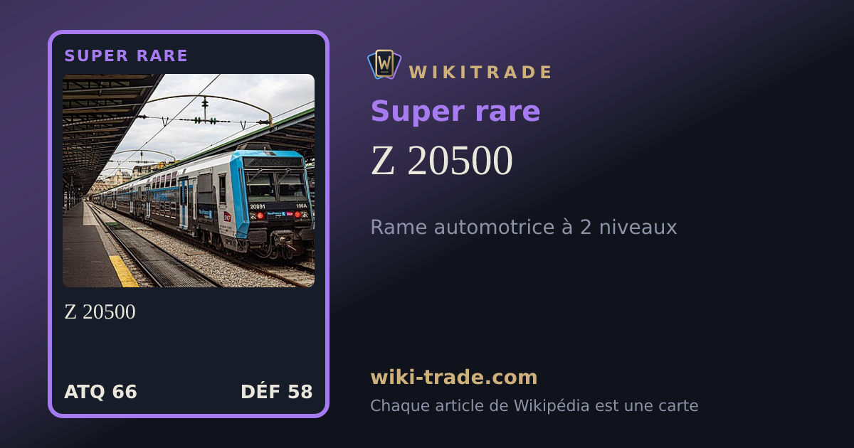 Z 20500 — carte Super rare