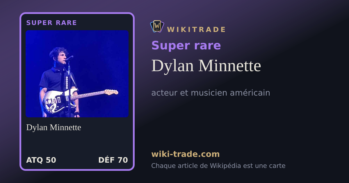 Dylan Minnette — carte Super rare
